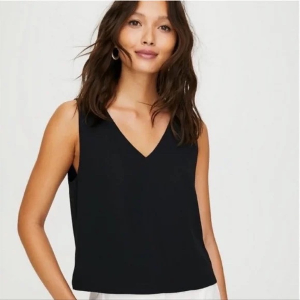 Babaton Black Sleeveless Blouse